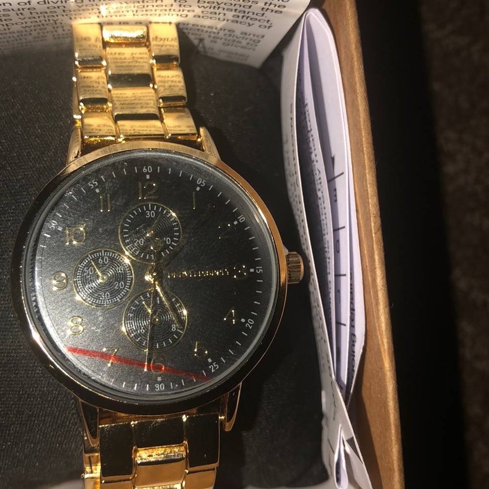 ASOS Design gold plated skinny Watch